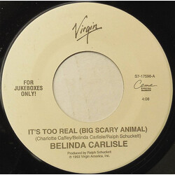 Belinda Carlisle It's Too Real (Big Scary Animal) / Windows Of The World USED VINYL 7INCH SINGLE JUKEBOX