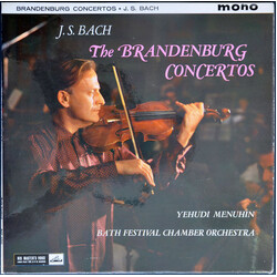 Johann Sebastian Bach / Yehudi Menuhin / Bath Festival Chamber Orchestra The Brandenburg Concertos Vinyl LP USED