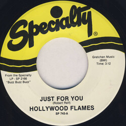 The Hollywood Flames Just For You / I'll Be Seeing You USED VINYL 7INCH 45 RPM