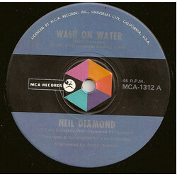Neil Diamond Walk On Water USED VINYL 7INCH 45 RPM SINGLE