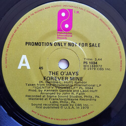The O'Jays Forever Mine USED VINYL 7INCH 45 RPM SINGLE PROMO STEREO