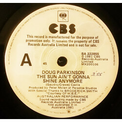 Doug Parkinson The Sun Ain't Gonna Shine Anymore USED VINYL 7INCH 45 RPM SINGLE PROMO STEREO