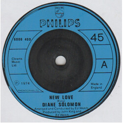 Diane Solomon New Love USED VINYL 7INCH 45 RPM SINGLE