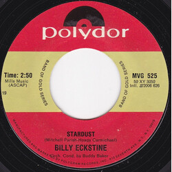 Billy Eckstine I Apologize / Stardust USED VINYL 7INCH 45 RPM SINGLE REISSUE