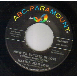 Martha Jean Love How To Succeed In Love / Don't Want You To Leave Me USED VINYL 7INCH 45 RPM