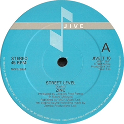 Zinc (2) Street Level Vinyl 12" USED