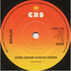 Bob Dylan George Jackson Vinyl 7" USED