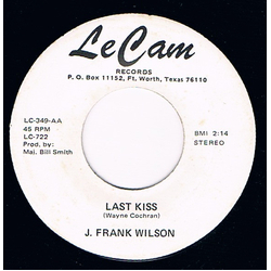 J. Frank Wilson Last Kiss / Tell Laura I Love Her Vinyl 7" USED