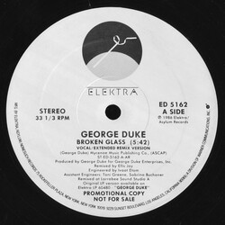 George Duke Broken Glass USED VINYL 12INCH 33 S RPM PROMO STEREO