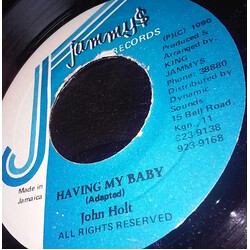 John Holt Having My Baby USED VINYL 7INCH 45 RPM
