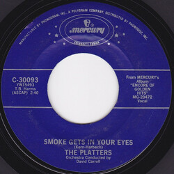 The Platters Smoke Gets In Your Eyes / Harbor Lights Vinyl 7" USED