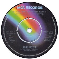 Rose Royce Put Your Money Where Your Mouth Is USED VINYL 7INCH 45 RPM