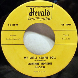 Lightnin' Hopkins My Little Kewpie Doll USED VINYL 7INCH 45 RPM