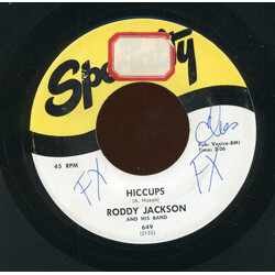 Roddy Jackson And His Band Hiccups / Moose On The Loose USED VINYL 7INCH 45 RPM