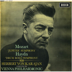 Wolfgang Amadeus Mozart / Joseph Haydn / Herbert von Karajan / Wiener Philharmoniker 'Jupiter' Symphony/ 'Drum Roll' Symphony Vinyl LP USED