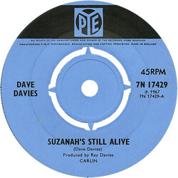 Dave Davies Suzanah's Still Alive USED VINYL 7INCH 45 RPM REISSUE