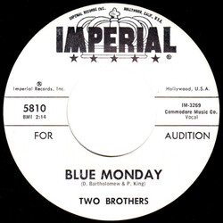 Two Brothers (11) Blue Monday / Never Again Vinyl 7" USED