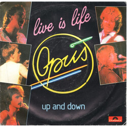 Opus Live Is Life / Up And Down VINYL 7" USED