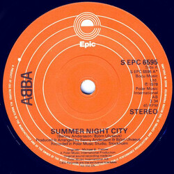 ABBA Summer Night City USED VINYL 7INCH 45 RPM SINGLE STEREO
