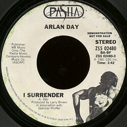 Arlan Day I Surrender USED VINYL 7INCH SINGLE PROMO