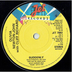 Olivia Newton-John / Cliff Richard Suddenly USED VINYL 7INCH 45 RPM SINGLE STEREO