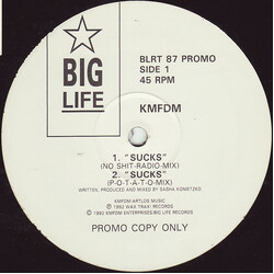 KMFDM Sucks USED VINYL 12INCH 45 RPM PROMO