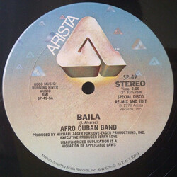 Love Childs Afro Cuban Blues Band Baila / The Moon Is The Daughter Of The Devil VINYL 12" USED