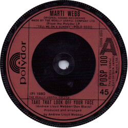Marti Webb Take That Look Off Your Face USED VINYL 7INCH SINGLE 45 RPM