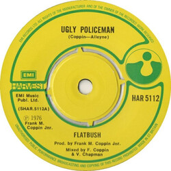Flatbush (3) Ugly Policeman USED VINYL 7INCH 45 RPM SINGLE