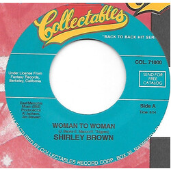 Shirley Brown Woman To Woman USED VINYL 7INCH 45 RPM SINGLE