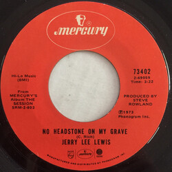 Jerry Lee Lewis No Headstone On My Grave USED VINYL 7INCH SINGLE