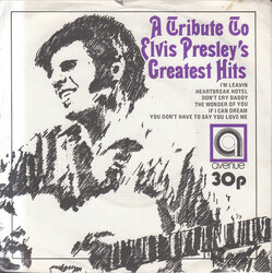 Alan Caddy Orchestra & Singers A Tribute To Elvis Presley's Greatest Hits Vinyl 7" USED