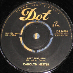 Carolyn Hester Ain't That Rain USED VINYL 7INCH 45 RPM