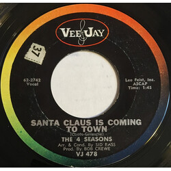 The Four Seasons Santa Claus Is Coming To Town USED VINYL 7INCH 45 RPM SINGLE
