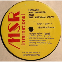 Howard Headhunter And The Survival Crew Jungle House Vinyl 12" USED