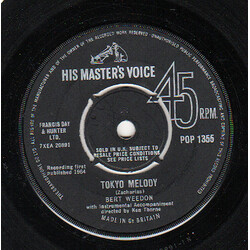 Bert Weedon Tokyo Melody USED VINYL 7INCH SINGLE 45 RPM
