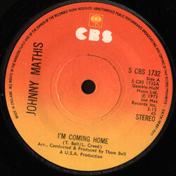 Johnny Mathis I'm Coming Home Vinyl 7" USED