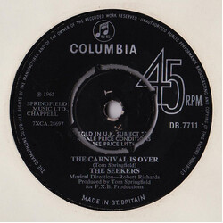 The Seekers The Carnival Is Over Vinyl 7" USED