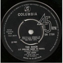 Ken Dodd The River (Le Colline Sono In Fiore) USED VINYL 7INCH SINGLE 45 RPM