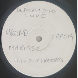 Marissa Dedicated To Love USED VINYL 12INCH WHITE LABEL PROMO 45 RPM 33 S RPM