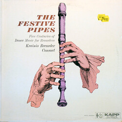 Krainis Recorder Consort The Festive Pipes - Volume 1 Vinyl LP USED