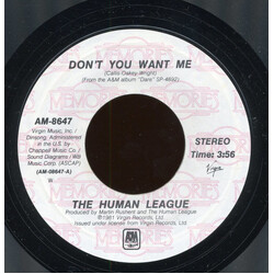 The Human League Don't You Want Me / Love Action (I Believe In Love) VINYL 7" USED