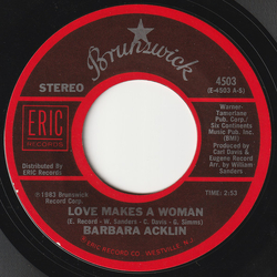 Barbara Acklin / Young Holt Unlimited Love Makes A Woman / Soulful Strut Vinyl 7" USED