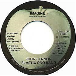 John Lennon / The Plastic Ono Band Imagine USED VINYL 7INCH SINGLE 45 RPM