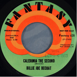 Billie Joe Becoat Caledonia The Second USED VINYL 7INCH 45 RPM PROMO