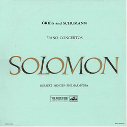 Edvard Grieg / Robert Schumann / Solomon (6) / Herbert Menges / Philharmonia Orchestra Piano Concertos Vinyl LP USED