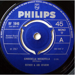 Esther & Abi Ofarim Cinderella Rockefella USED VINYL 7INCH 45 RPM SINGLE MONO