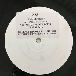 O.S.S. Symmetric USED VINYL 12INCH PROMO WHITE LABEL