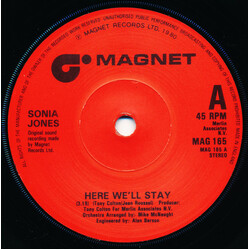 Sonia Jones Here We'll Stay USED VINYL 7INCH 45 RPM SINGLE