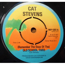 Cat Stevens (Remember The Days Of The) Old School Yard Vinyl 7" USED